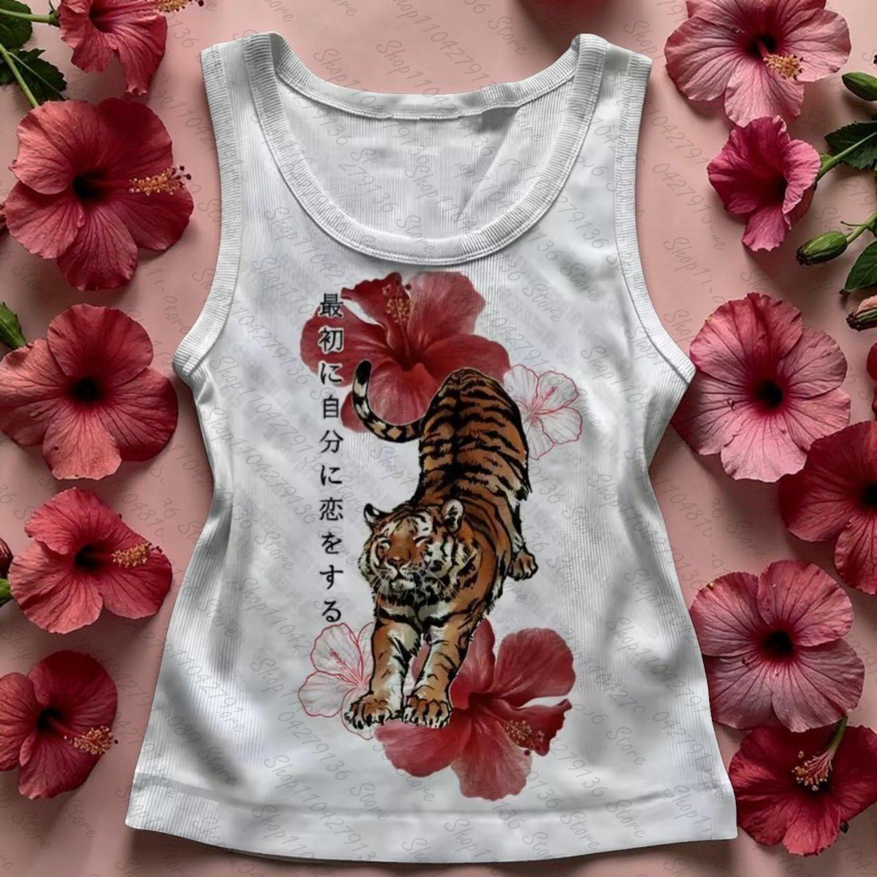 Baby Clothing For Sale - Damski top typu camisole z nadrukiem