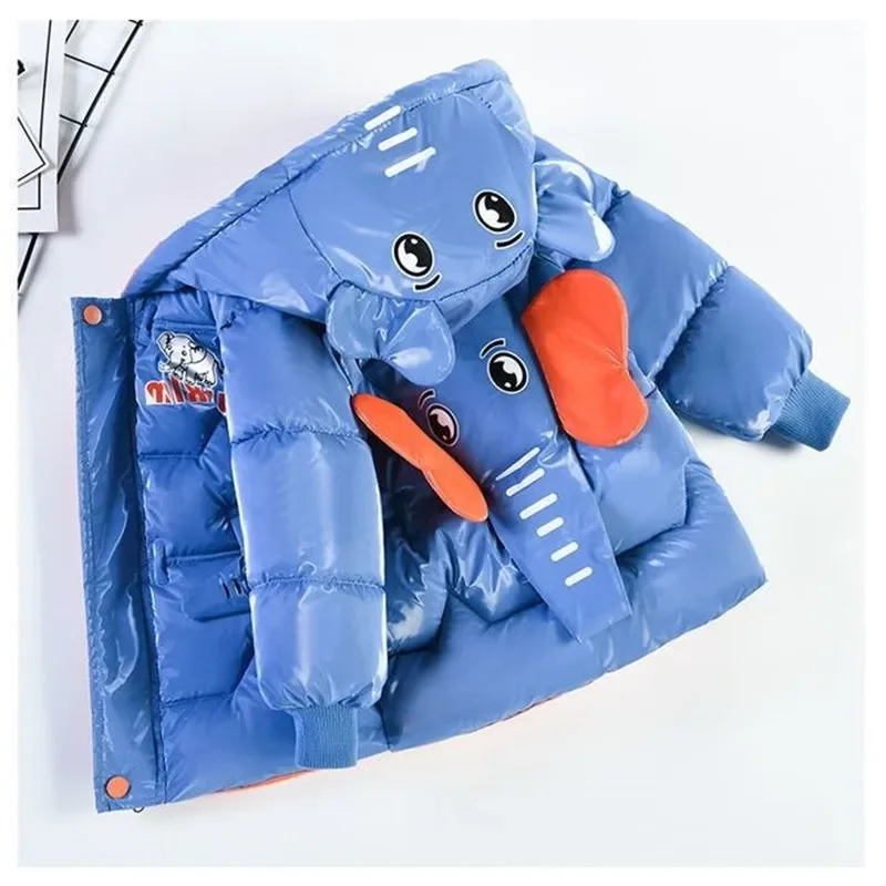 Baby Clothing Elephant - Chłopięcy bawełniany wyściełany kreskówka 3D słoń