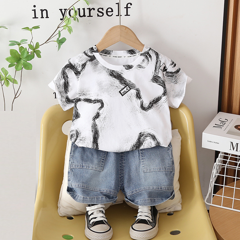Baby Clothing Drawing - Zestaw ubranek dla maluchów, letni komplet