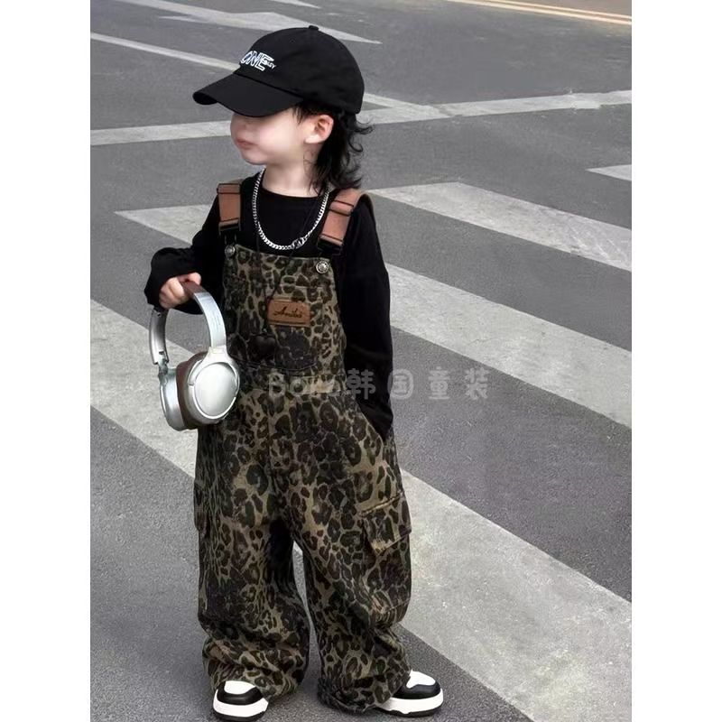 Baby Clothing High End - Chłopięce ubrania jesienne 2025 Nowe ogrodniczki