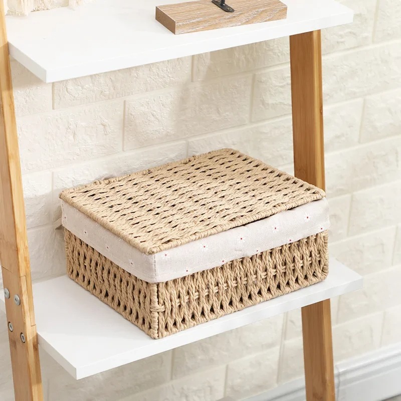 Baby Clothing Basket - Ręcznie tkane pudełko do przechowywania Rattanowe