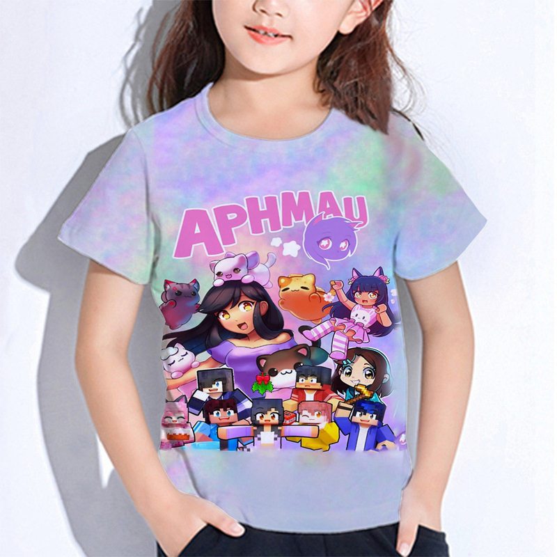 Aphmau Meows kot T-shirty z mo – Baby Clothing For Sale recenzja i cena