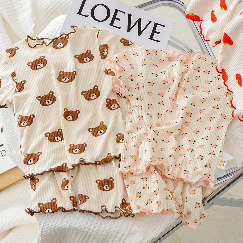 Letni bawełniany zestaw piżamo – Baby Clothing For Sale recenzja i cena