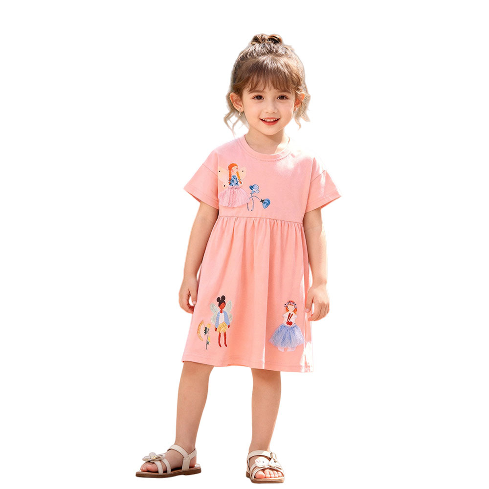 Letnie sukienki z krótkim ręka – Baby Clothing Drawing recenzja i cena