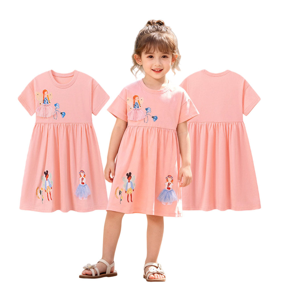 Letnie sukienki z krótkim ręka – Baby Clothing Drawing recenzja i cena