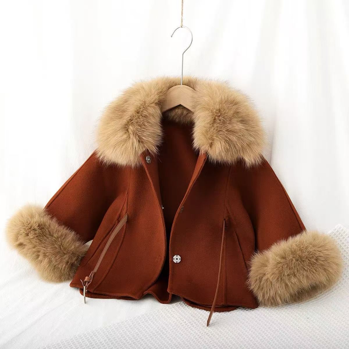 Dwustronny wełniany płaszcz dl – Baby Clothing High End recenzja i cena