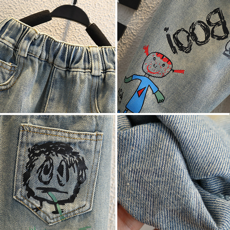 Dżinsy dla chłopca, odzież dzi – Baby Clothing Drawing recenzja i cena