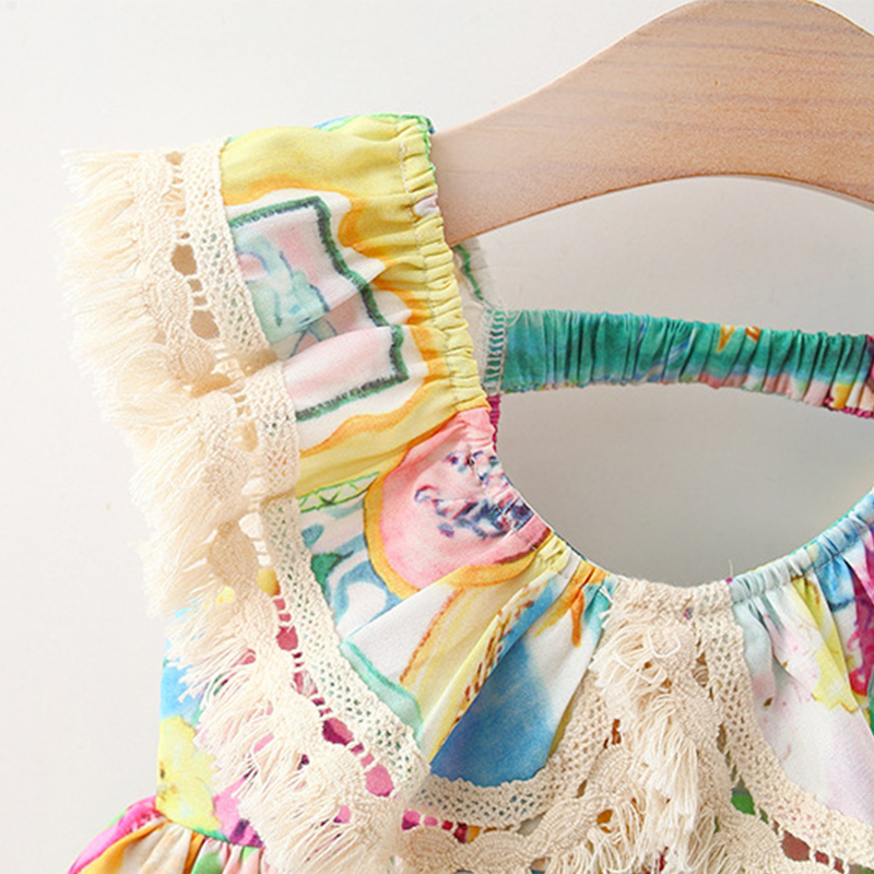 Letnia, kolorowa sukienka dla  – Baby Clothing Drawing recenzja i cena